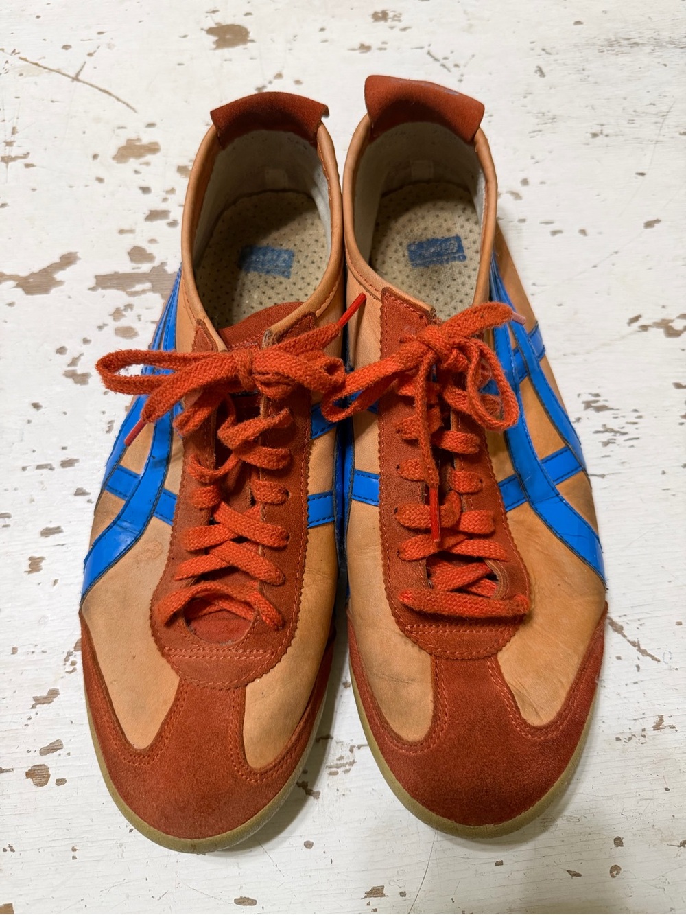 Onitsuka Tiger Mexico 66 Men's Retro original 1960s Orange Sneakers 11 very rare
